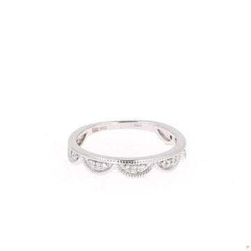 0.13 CTW   Round Near-Colorless Moissanite Stackable Band in 14K Gold