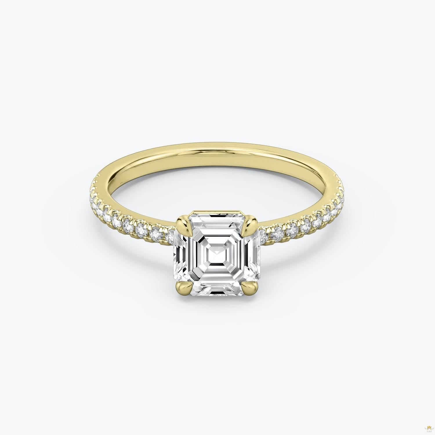The Signature Asscher Engagement Ring