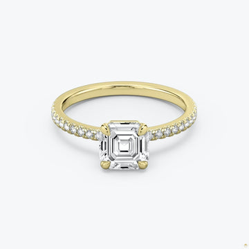 The Signature Asscher Engagement Ring