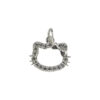 Silver Pave Kitten Pendant