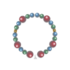Blue Cat's Eye & White Mermaid Tail Bracelet – 237A5F Blue Cat's Eye & White Mermaid Tail Bracelet – 237A5F