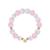 Star Rose Quartz & Gold Fortune Bracelet – 875A14 Star Rose Quartz & Gold Fortune Bracelet – 875A14