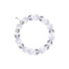 Elegant Milky White Crystal & White Mermaid Tail Harmony Bracelet – F0BACF
