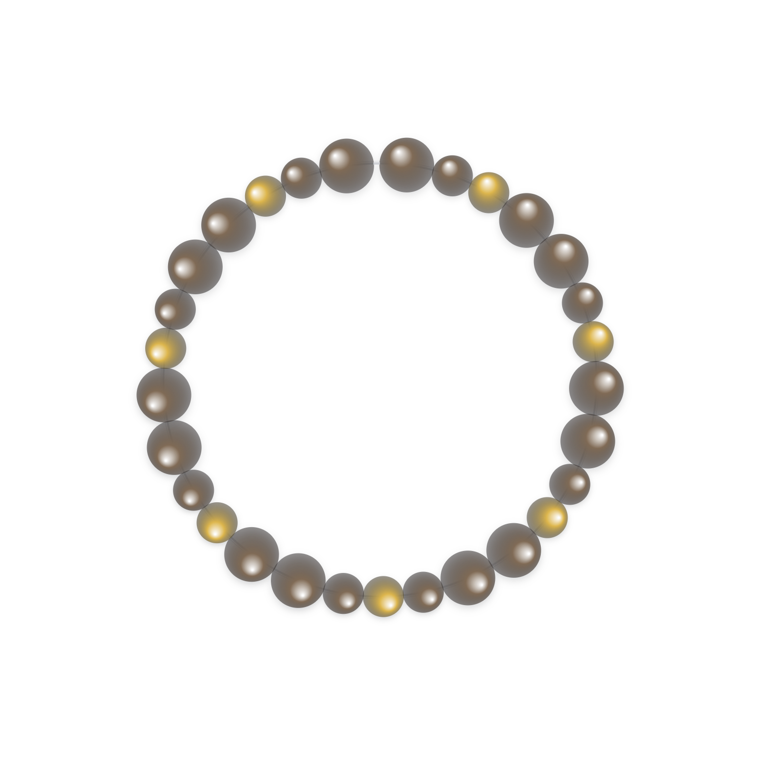 Balanced Red Onyx Initial R Bracelet