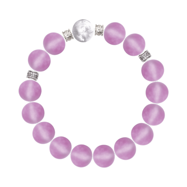 Kunzite & Blizzard Snowflake Phantom Bracelet